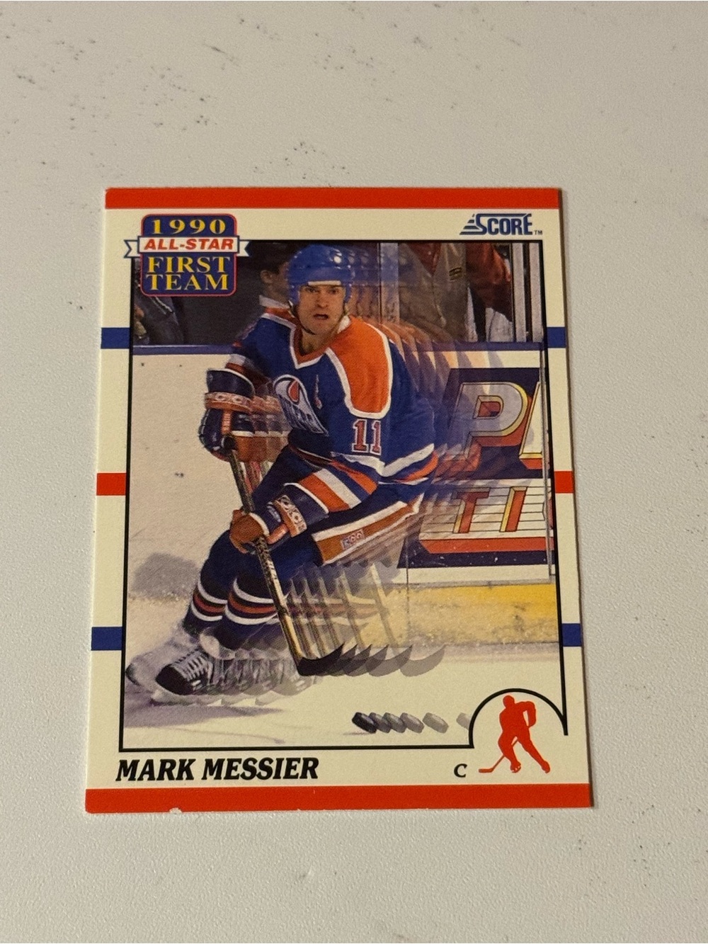 Mark Messier 1990 Score All‑Star First Team Hockey Card #315 (Edmonton Oilers)